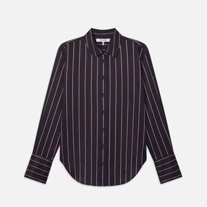 NWT FRAME The Standard Shirt
in Navy Stripe Multi